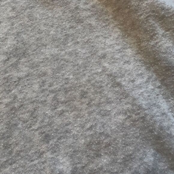 J.Crew Tunic Sweatshirt Size S Heather Gray Wide Button-Collar Cloudspun Fleece - Picture 3 of 12